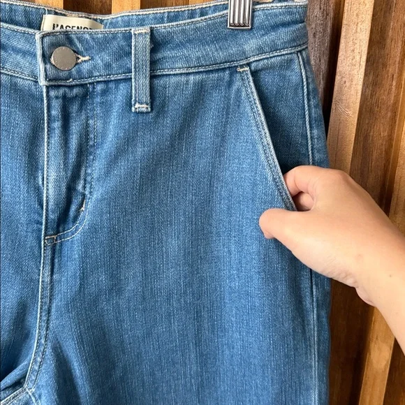L'Agence Weston Wide Leg Jeans in Alis. Size 26